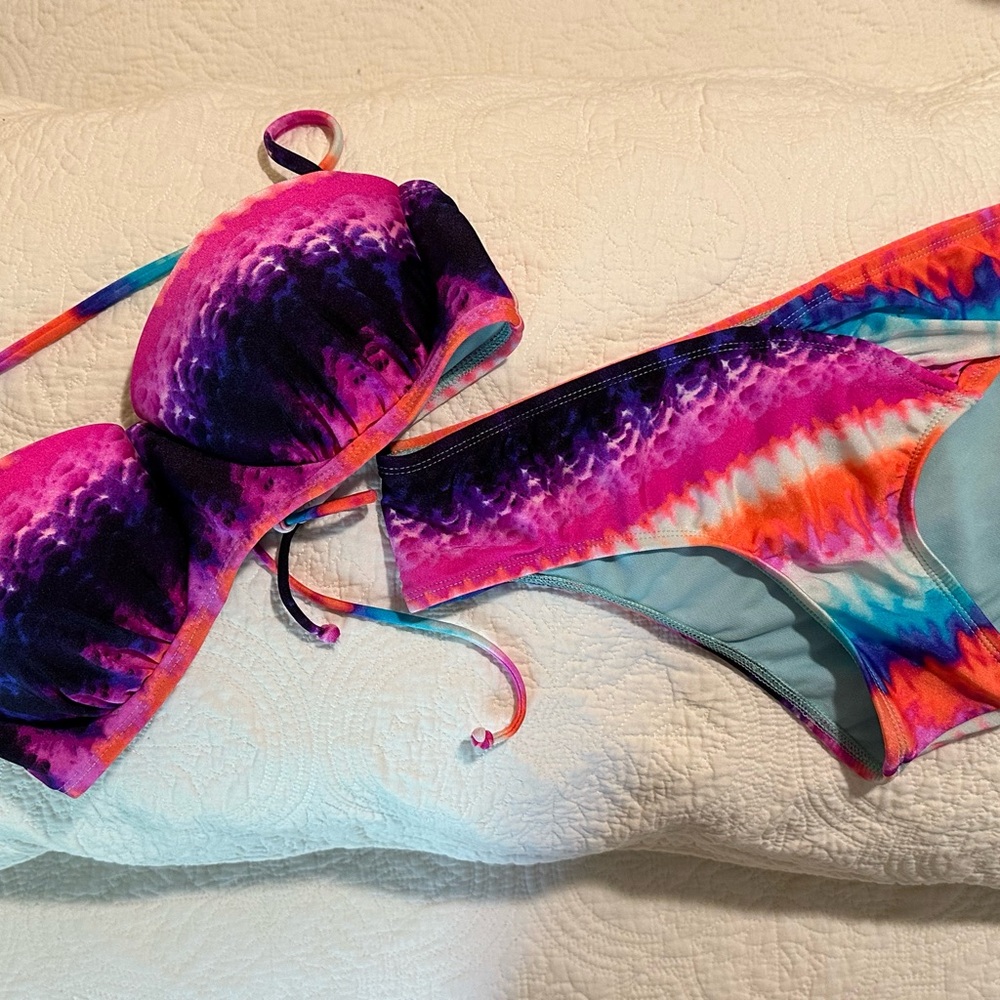 The Bikini Lab-Vibrant Multicolor Bikini Set-NWOT